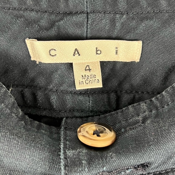 CAbi Navy Cropped Cargo Pants Women’s  Sz: 4 - Picture 4 of 13